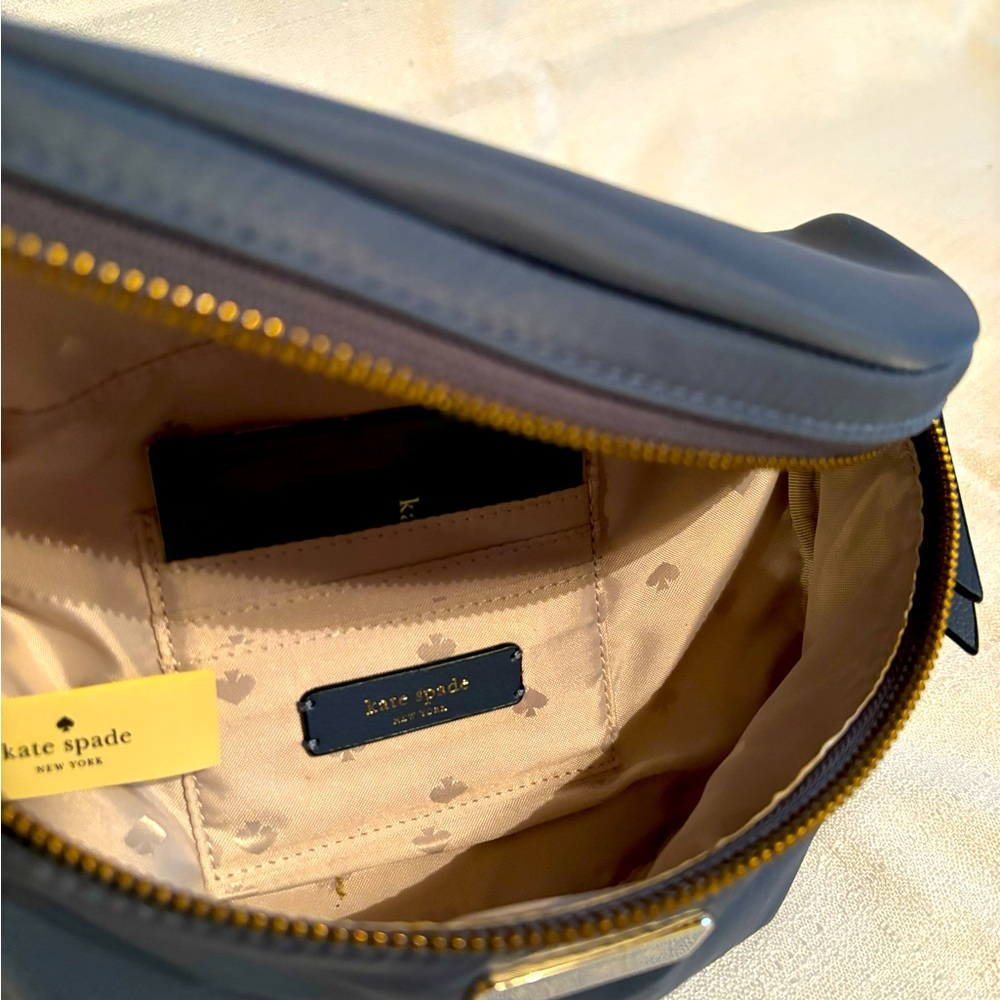 Kate Spade blue nylon Fanny pack.